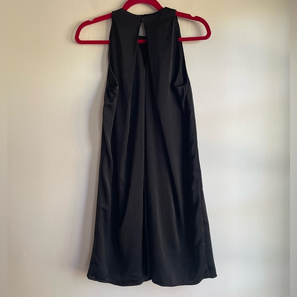 Mango High Neck Sleeveless Black A Line Dress Size XS - Picture 3 of 5